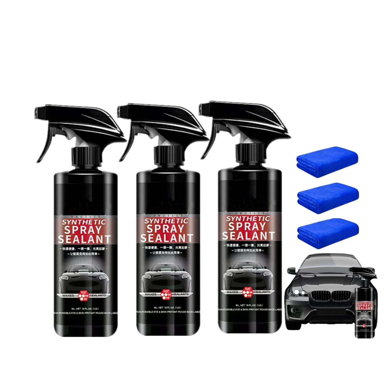 カーコーティングセット未使用品 Amazon.co.jp: 車用コーティング剤、Synthetic Spray Sealant 500ML 車